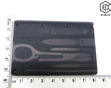 VICTORINOX® : SwissCard Classic schwarz transparent
